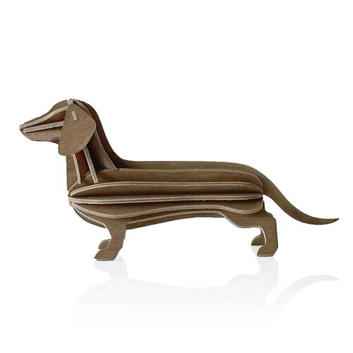 Lovi 3D Puzzle Decor Dachshund 12cm Cinnamon Brown